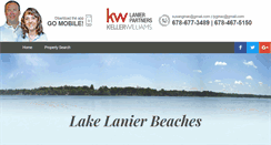 Desktop Screenshot of lakelanierbeaches.com