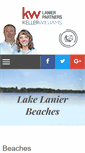 Mobile Screenshot of lakelanierbeaches.com